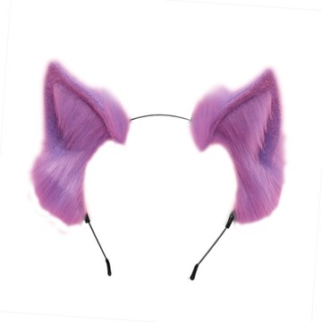 Kitten Ears Pałąk Cosplay Stroik Brązowy 2
