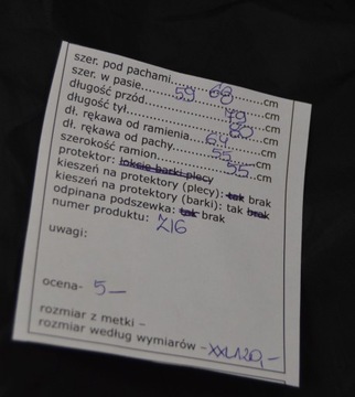 Z16 Kurtka motocyklowa męska Zed XXL