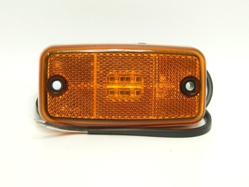 LAMPA OBRYSOWA ŻÓŁTA LED DIODOWA 12-30V Z ODBLASKIEM