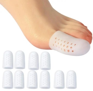 БЕЛАЯ ГЕЛЕВАЯ СИЛИКОНОВАЯ ЗАЩИТА ДЛЯ БОЛЬШОГО ПАЛЬЦА НОГИ