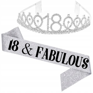 18th urodziny wystrój Kryształ urodziny Tiara