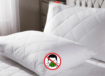 80X80 АНТИАЛЛЕРГИЧНАЯ БЕЛАЯ СТЕГАНАЯ ПОДУШКА