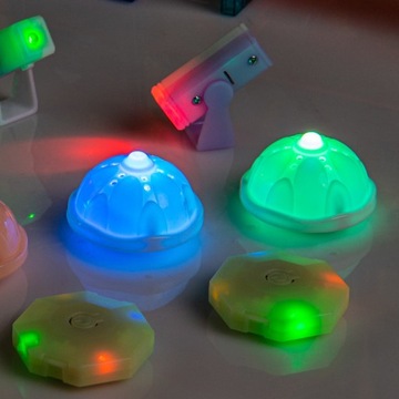 ŚWIECĄCE KLOCKI MAGNETYCZNE ŚWIECĄCY TOR MAGNETYCZNY dla kulek ZESTAW XXL