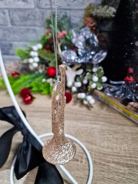 РОЖДЕСТВЕНСКОЕ УКРАШЕНИЕ - КУЛОН ТРУБА - шампанское