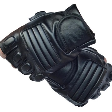 Men's Army Military Tactical Half Finger Leather Fitness Gloves Bike Sport