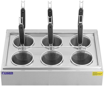 Макаронница макароноварка с кранами 6 корзин 3 x 6,5 л 300