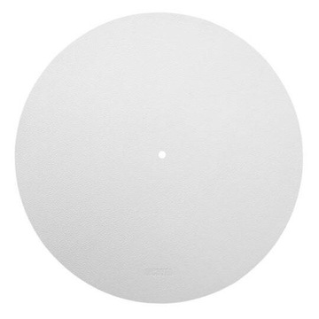Podkładka pod gramofon Richter 1821 skórzana biała
