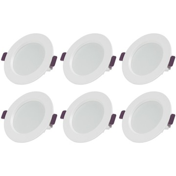 ПОТОЛОЧНЫЙ СВЕТИЛЬНИК 6 ШТ. DOWNLIGHT 6W 3000K