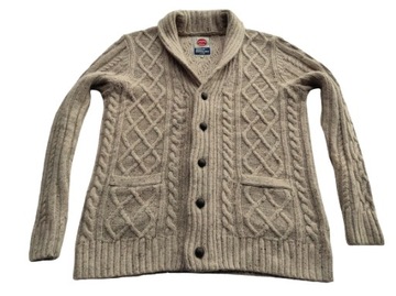 HENRY CHOICE___WEŁNIANY MĘSKI SWETER KARDIGAN XL