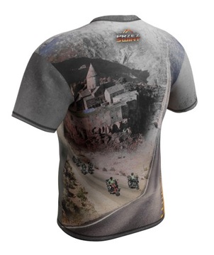 T-SHIRT MOTOCYKLOWY TERMOAKTYWNY NA MOTOCYKL BMW GS1200 BO DROGA JEST CELEM