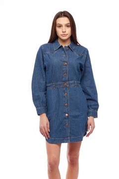 WRANGLER WESTERN DRESS MID INDIGO W9P4LLX8E L