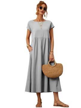SUKIENKA ELEGANCKA LETNIA DAMSKA PLAŻOWA MIDI