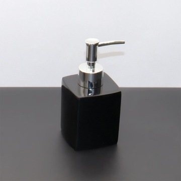 Диспенсер для бутылок с помпой 230 мл, легко заправляемый, черный