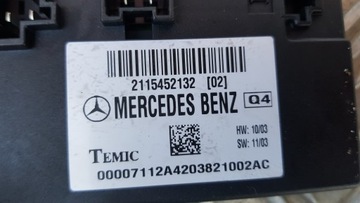 MERCEDES W211 MODUL POHODĚ SEDADLA 2115452132