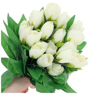 Tulipany Na Stroik Kwiaty Sztuczne Na Wielkanoc Bukiet Tulipan W Bukiecie