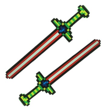 СВЕТЯЩИЙСЯ МЕЧ ИЗ MINECRAFT - ЗВУК, ГРАФИКА, 55 СМ