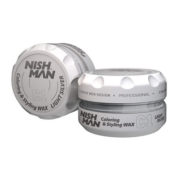 NISHMAN POMADA C1 KOLORYZUJĄCA light silver wax