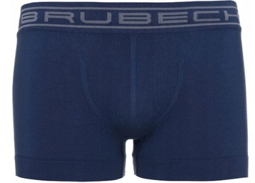 BOKSERKI BAWEŁNIANE BRUBECK BEZSZWOWE SHORTBOX BX1005M INDYGO M