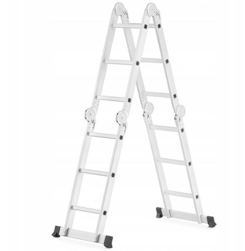 Drabina aluminiowa składana przegubowa 4x3 150 kg