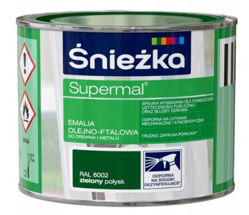 SUPERMAL OLEJNO-FTALOWA DO DREWNA I METALU ZIELONY POŁYSK 0,2L