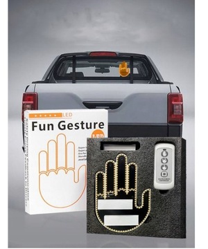 Светодиодный индикатор жестов HAND для среднего пальца заднего стекла автомобиля + ДИСТАНЦИОННЫЙ
