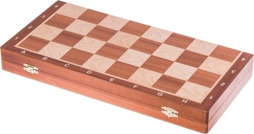 КВАДРАТ - Деревянные турнирные шахматы №6 КРАСНОЕ ДВИЖЕНИЕ? - Шахматная доска и фигуры