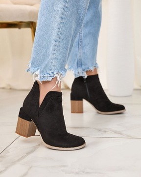 ЧЕРНЫЕ ЖЕНСКИЕ БОТИНКИ LEMERE 40