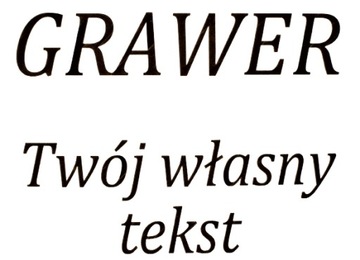 Usługa Grawerowania na PRODUKCIE Dodatkowy Grawer