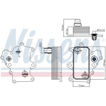 622 620 CHLADIČ OLEJE FIAT BRAVO II 08-