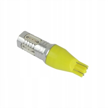 Żarówka T15 5W Żółta dioda LED DC 9-30V