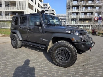 Jeep Wrangler III Unlimited Facelifting 2.8 CRD 200KM 2017 JEEP WRANGLER III Rubicon UNLIMITED 2.8l diesel 200KM Salon PL Bezwypadkowy