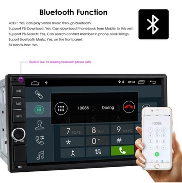 Универсальное радио 2din Android WiFi GPS БЕСПЛАТНО