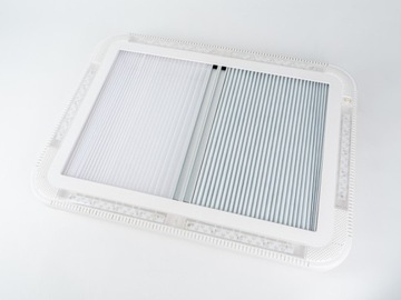 Мансардное окно для кемпера с москитной сеткой, ролетами, светодиодной подсветкой, 700х500 мм