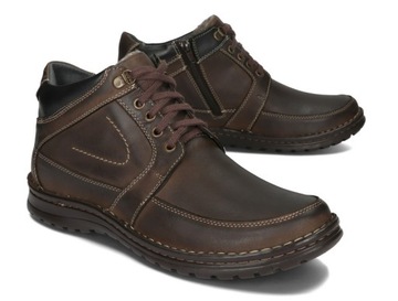 PÓBUTY ZIMOWE TRZEWIKI OCIEPLANE SKÓRA 184 CBR R 45