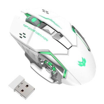 Bezprzewodowa mysz komputerowa 2,4G z odbiornikiem USB, przenośna