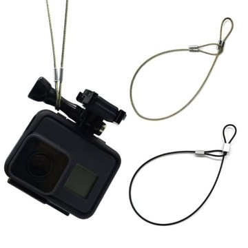 Linka zabezpieczająca 30 CM Stalowa dla kamer sportowych GOPRO (XTGP601-B)