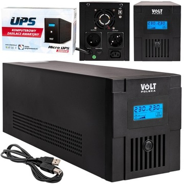 ZASILACZ AWARYJNY UPS 3000VA 1800W LCD + PROGRAM