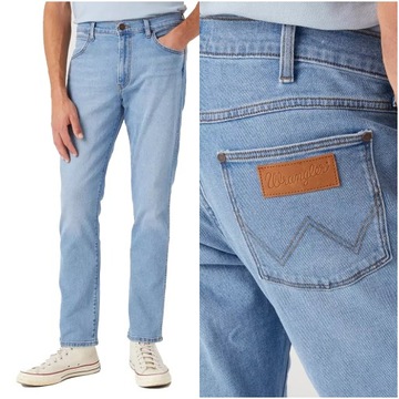 WRANGLER LARSTON MĘSKIE SPODNIE JEANSOWE THE GRINGO W18S84Z95 W31 L34