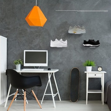 МЕСТО ДЛЯ ОБУВИ НА ВИТРИНЕ МЕСТО НА ПОЛКЕ ПЛАВАЮЩИЕ МАГНИТНЫЕ ПОЛКИ НА СТЕНЕ