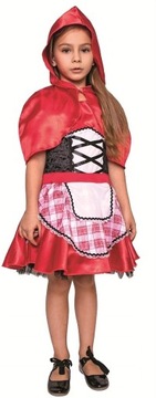 Strój Kostium Czerwony Kapturek Kapturka Halloween Karnawał 110/120