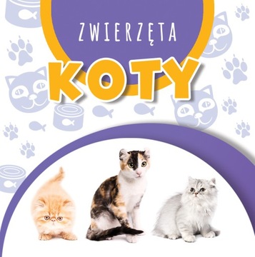 Książka rozkładana Zwierzęta KOTY