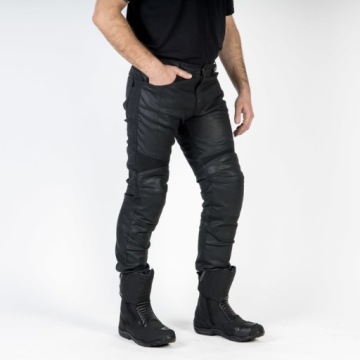 OZONE JEANS МОТОЦИКЛЕТНЫЕ БРЮКИ МУЖСКИЕ PROTECTOR RUSTY WAXED BLACK 38/32