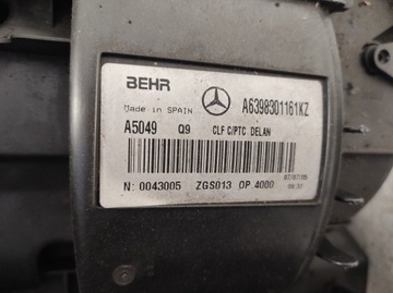 MERCEDES VITO W639 03- RADIÁTOR A6398301161