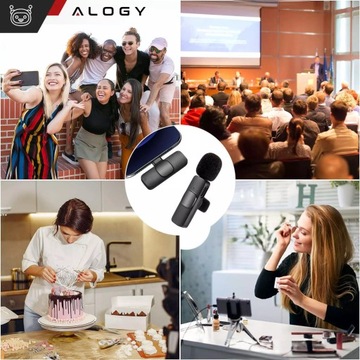 2 Беспроводные микрофоны iPhone 14/13/12/x Микрофон Tie