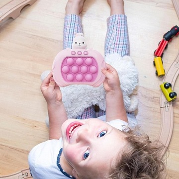 Антистрессовая аркадная игра pop it popit консоль push Rabbit Bunny