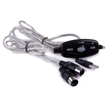 MIDI IN - MIDI OUT USB-адаптер ИНТЕРФЕЙС 5 DIN 16-канальный адаптерный кабель