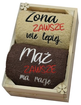 ZESTAW RĘCZNIKÓW NA ŚLUB ROCZNICĘ PREZENT ŚLUBNY