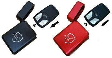 2X ALUMINIOWE ETUI POKROWIEC KLUCZYK KEYLESS KLATKA FARADAYA ZABEZPIECZENIE