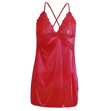 bielizna teddy dla kobiet bielizna babydoll Red M