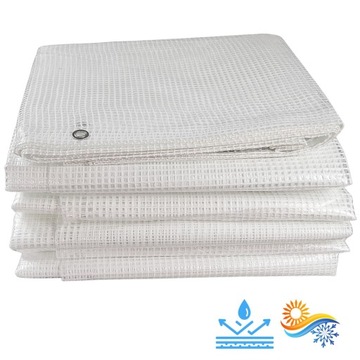 БРЕЗЕНТ БЕЛЫЙ 2х4М 100г ПРОЗРАЧНЫЙ УФ-БРОНЯ